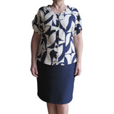 Saia E Blusa Botao
