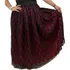 Saia Em Renda Preta C/ Forro Vermelho- Umbanda / Candomblé