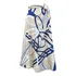 Saia Envelope Longa Traspassada Animal Print Floral Estampad