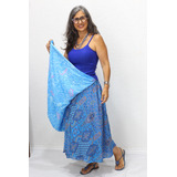 Saia Envelope Midi Feminina