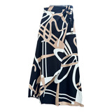 Saia Estampada Moda Com