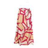Saia Estampada Moda Com