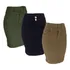 Saia Evangélica Jeans Em Cores Com Lycra Kit C/3