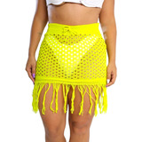 Saia Femina Franjinha Com