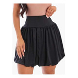 Saia Feminina Balone Plissada