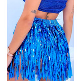 Saia Feminina Carnaval Metalizada