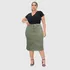 Saia Feminina Colorida Tamanhos Grande C/lycra  Do 46 Ao 60