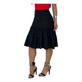 Saia Feminina Com Babado
