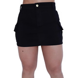 Saia Feminina Curta Bolso