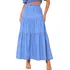 Saia Feminina Jeans 3 Marias Longa Elastico Cos Cintura Alta