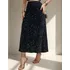 Saia Feminina Linda Paete Midi Longuete Tendencia Fashion