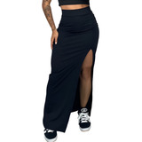 Saia Feminina Longa Cintura