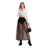 Saia Feminina Longa Tule