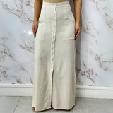 Saia Feminina Maxi Linho