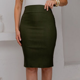 Saia Feminina Midi Justa
