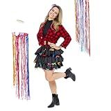 Saia Festa Junina Adulto Lacinhos Babado Arraiá Quadrilha