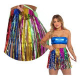 Saia Fitilho Carnaval Metalizada