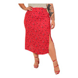 Saia Floridinha Plus Size