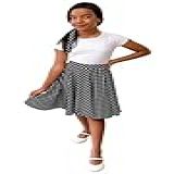 Saia Godê Duplo Infantil Poazinho Preto Bolinha Vintage Retrô Tamanho 12