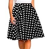 Saia Godê Duplo Poá Preto Vintage Tamanho 36