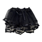 Saia Infantil 30cm Fitas Tule Tutu