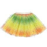 Saia Infantil Tutu De Lantejoulas Estrelas Sparky Tutus Glitter Skirt Princess Ballet Tule Roupa De Dança Meias Para Crianças 2 8 Lantejoula Amarelo 2 8 Years