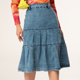 Saia Jeans 3 Marias