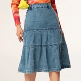 Saia Jeans 3 Marias