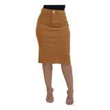 Saia Jeans Evangelica Midi