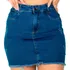 Saia Jeans Feminina Cintura Alta Barra Desfiada Estilosa