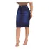 Saia Jeans Feminina Evangelica Midi Cintura Alta Lycra