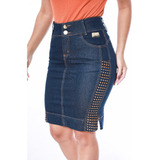 Saia Jeans Feminina Moda