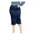 Saia Jeans Feminina Moda Evangelica Moderna Com Elastano