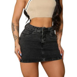 Saia Jeans Feminina New