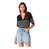 Saia Jeans Hering Cintura