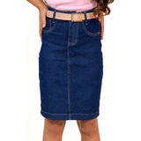 Saia Jeans Infantil Juvenil