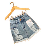 Saia Jeans Infantil Menina