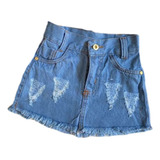 Saia Jeans Infantil Mini