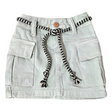 Saia Jeans Infantil Mini