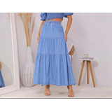 Saia Jeans Longa 3