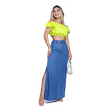 Saia Jeans Longa Dazukas