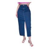 Saia Jeans Longa Midi