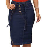 Saia Jeans Longuete Moda