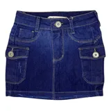 Saia Jeans Lycra Feminina