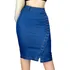 Saia Jeans Midi Com Lycra Até O Tam Plus Size Evangelica 