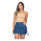 Saia Jeans Mini Cargo
