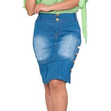 Saia Jeans Moda Evangelica