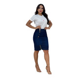 Saia Jeans Moda Evangelica