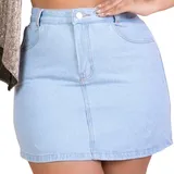 Saia Jeans Plus Size