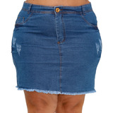 Saia Jeans Plus Size